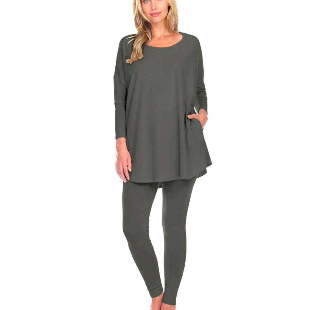 💕PJ Harlow Set Cotton Tunic/Legging